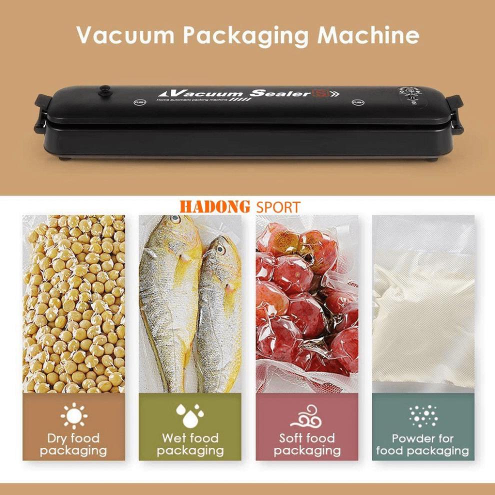 Máy hút chân không thực phẩm Vacuum Sealer, máy hút chân không tăng thời gian bảo quản thực phẩm, tránh ẩm mốc