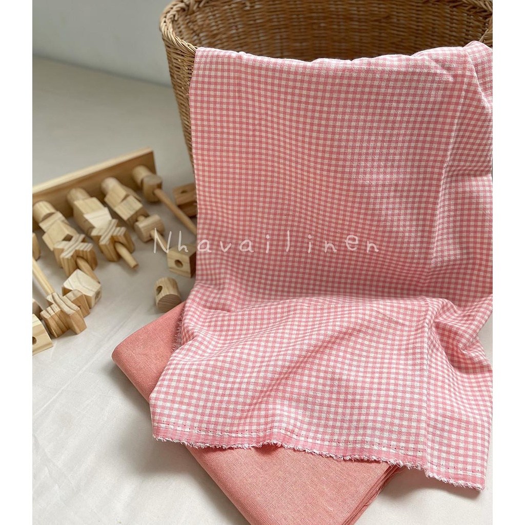 Vải Cotton Nhà Vải Linen Họa Tiết Caro Dễ Phối Dễ Sử Dụng Thành Phần Tự Nhiên Ứng Dụng Cho Nam Và Nữ