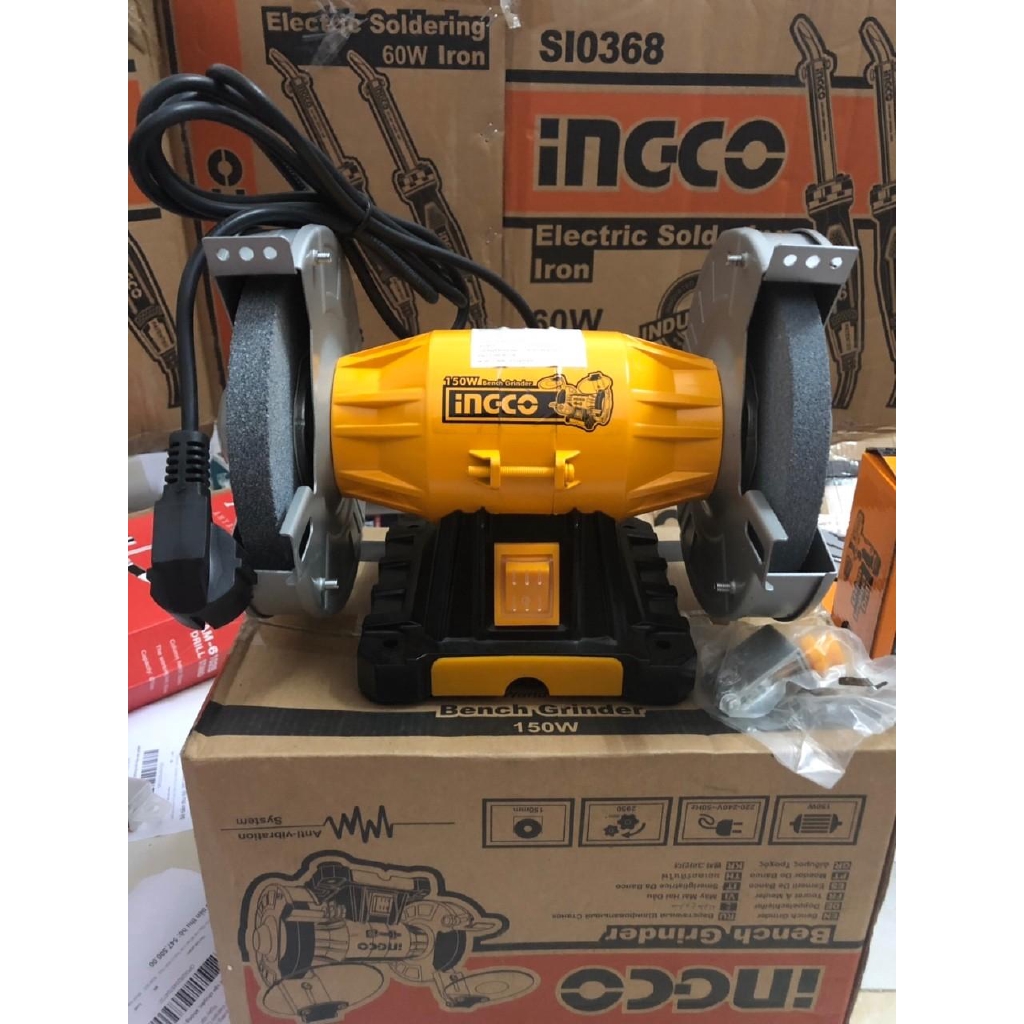 6inch  Máy mài để bàn 2 đá 150W INGCO BG61502
