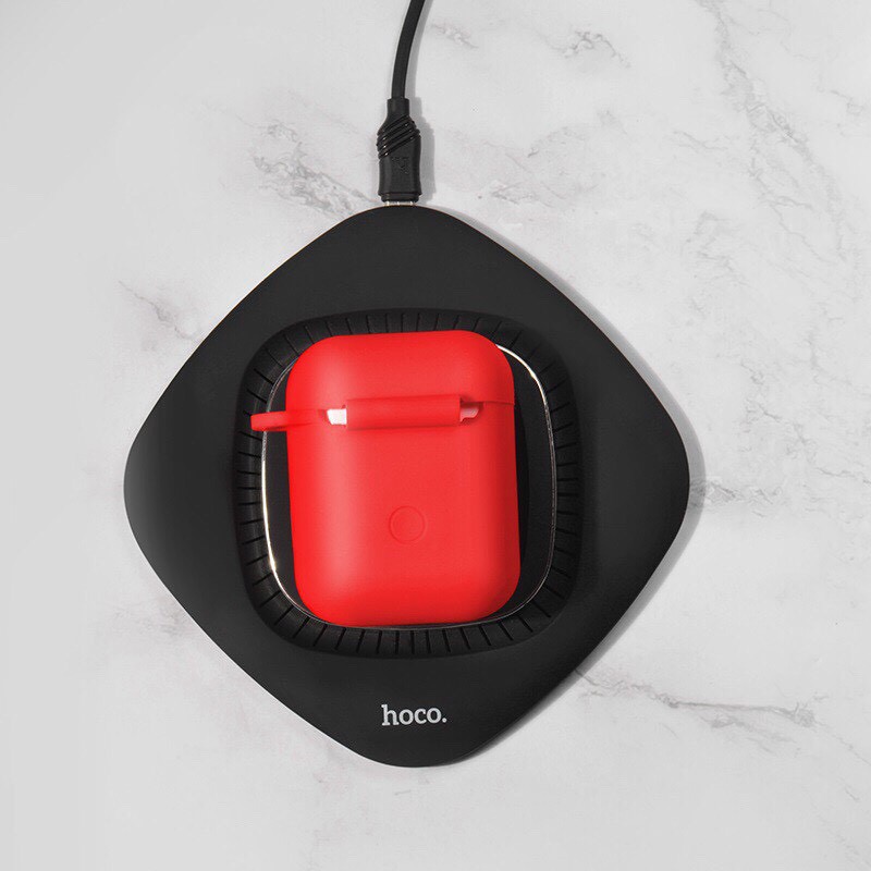 Vỏ case tích hợp sạc không dây chuẩn công nghệ Texas Ti dành cho Apple Airpods 1 -Hoco CW22. -Tomstore pP chính hãng