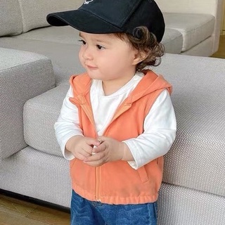   Xả kho 29k  - Áo khoác hoodie ba lỗ in họa tiết hoạt hình dễ thương thời trang cho bé trai từ 5 đến 16 kg SUN KID'S 