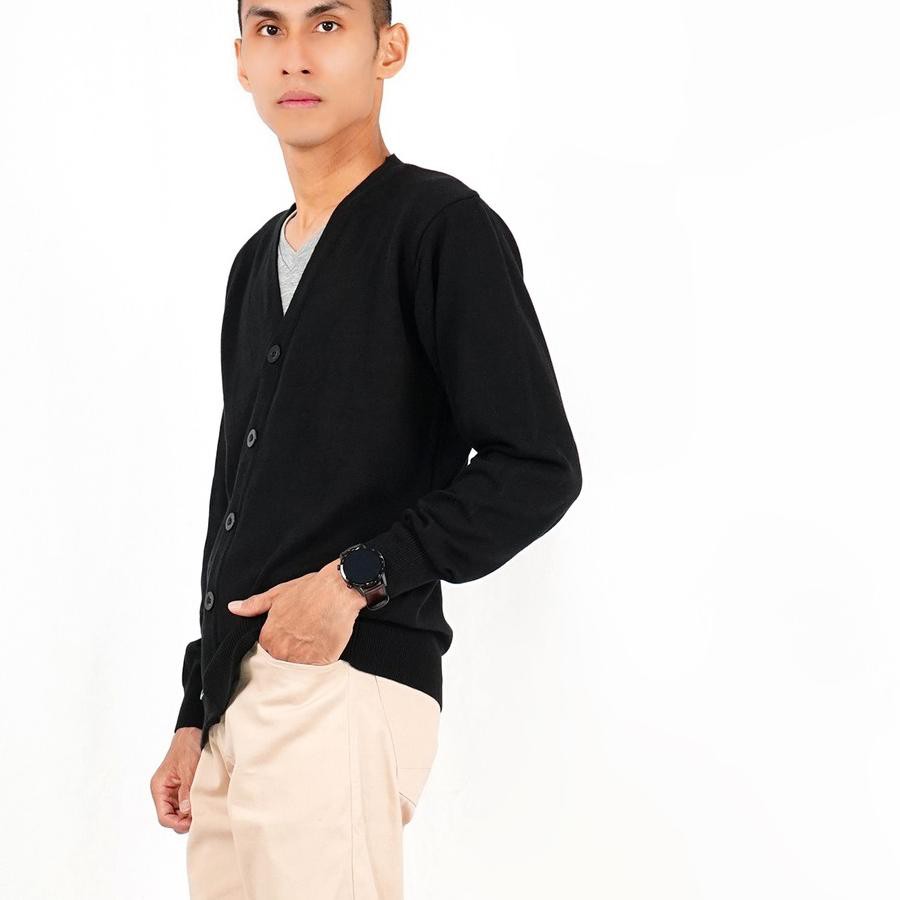 Áo Cardigan dệt kim cổ chữ V thời trang Hàn Quốc cho nam | BigBuy360 - bigbuy360.vn