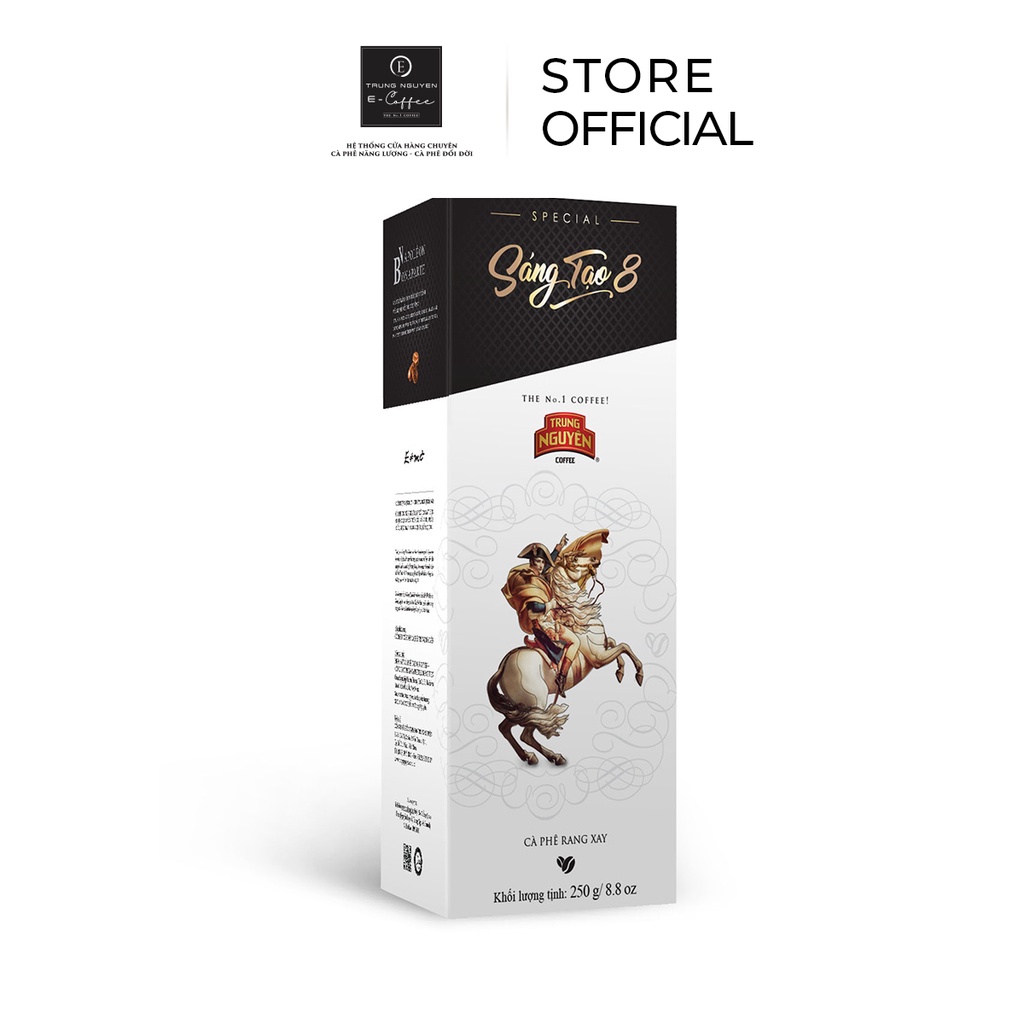 Cà phê Sáng Tạo 8 Trung Nguyên Legend - Rang Xay Hộp 250gr (Arabica, Robusta)