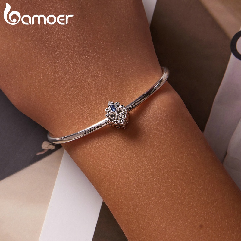 Hạt phụ kiện BAMOER SCC2151 bạc 925 4 phong cách cổ điển dùng làm trang sức diy