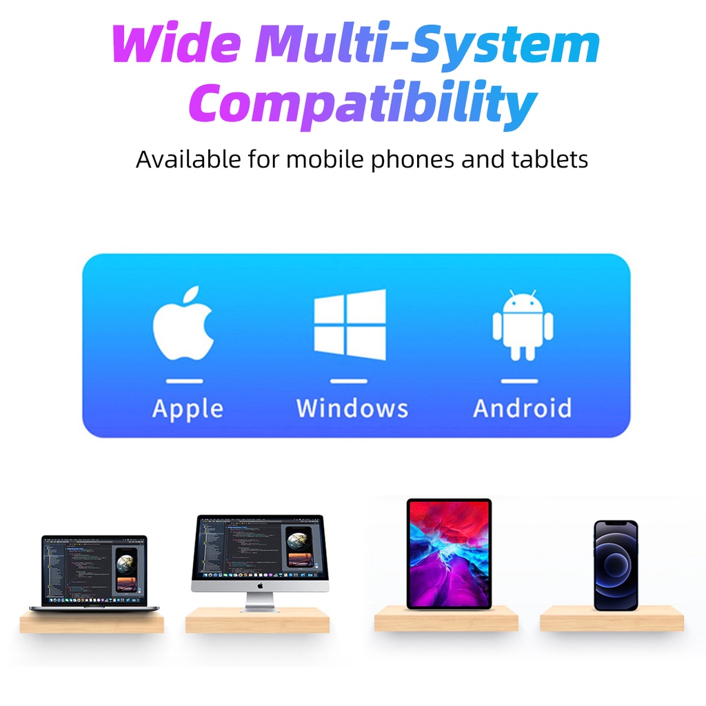 Chuột máy tính không dây FONKEN sử dụng bluetooth/ pin thích hợp cho máy tính xách tay Macbook Pro