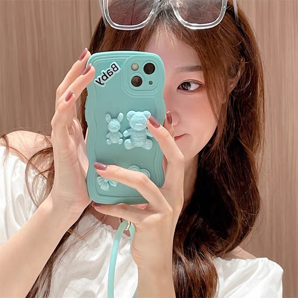 Ốp Điện Thoại Silicon Dẻo Hình Gấu 3D iPhone 14 13 11 12 Pro MAX Mini 6 6s 7 8 Plus 7plus 8plus 6plus 7 + 8 + X XR XS MAX 11Pro