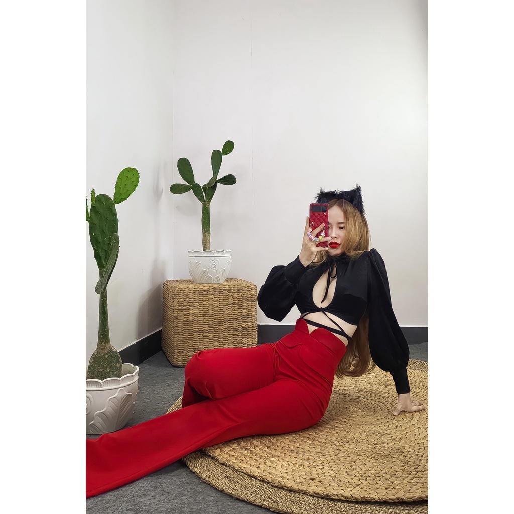 LOLITA PANTS: Quần LOLITA dáng Loe/ Suông by JAN SEC