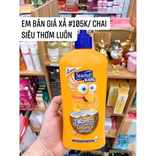 Sữa tắm em bé suavekid siêu thơm, sữa tắm em bé 3 trong 1 vị dưa hấu, táo