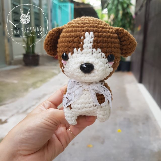 Cún con handmade bằng len
