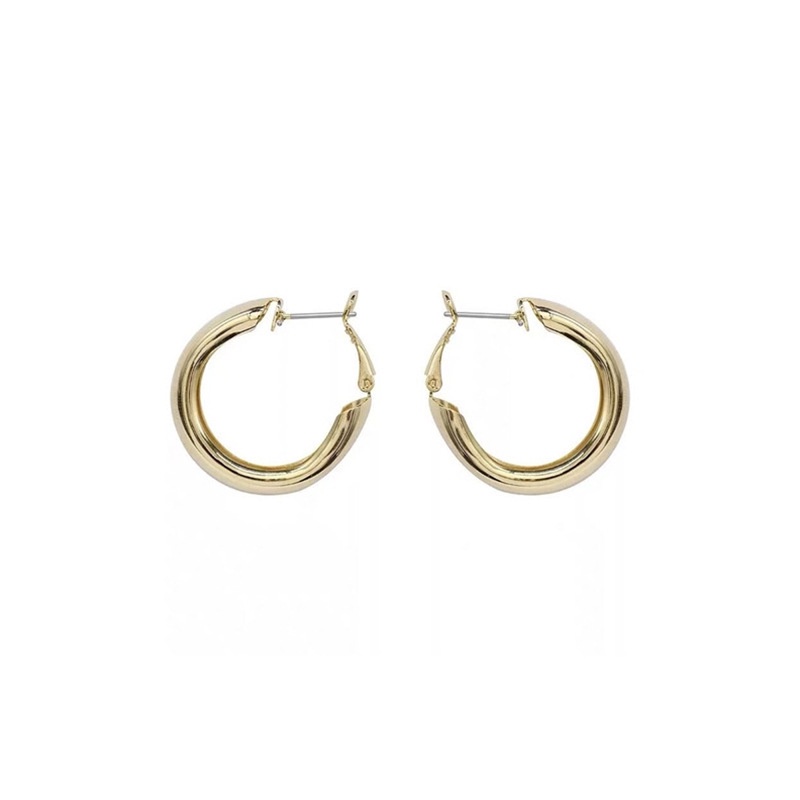 Khuyên tai dạng vòng hình học thời trang Hàn Quốc cổ điển dễ phối đồ 19A1329