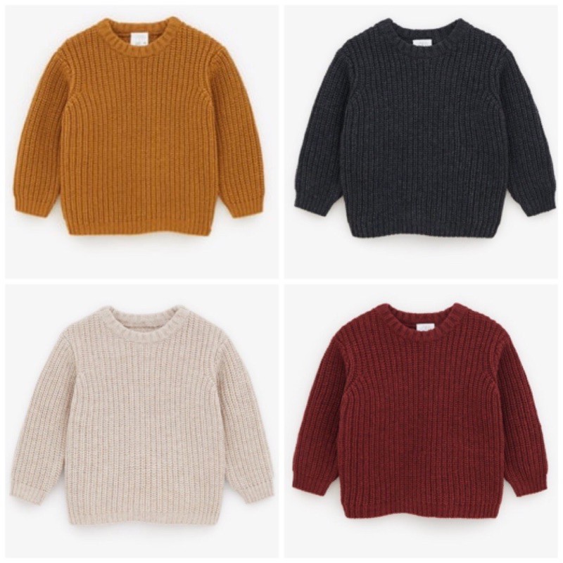 Áo len Zara cho bé basic trơn màu