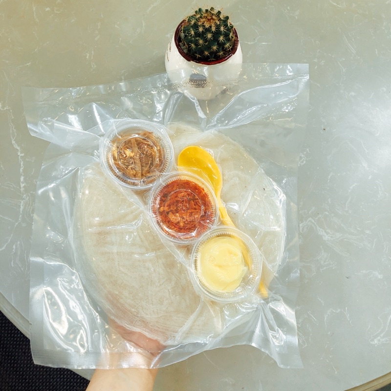 Combo bánh tráng phơi sương + 3 hũ bơ béo tép sấy hành khô