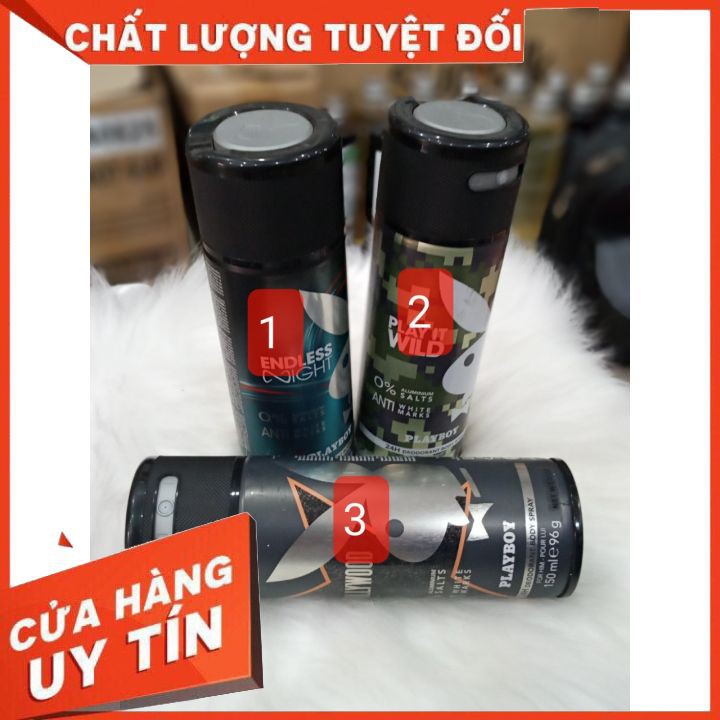 Xịt Khử Mùi Toàn Thân Nam playboy 150M 😍FREESHIP 😍 KHỬ MÙI , THƠM MÁT