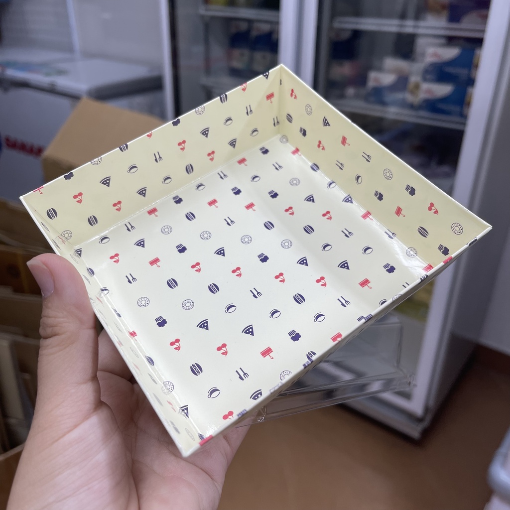 Hộp giấy nắp trong E1413 - Think Of You Trắng (50c)