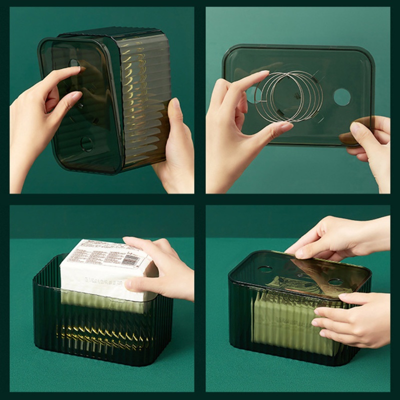 Hộp Đựng Khăn Giấy Thú Cưng Trong Suốt Tiện Dụng Cho Gia Đình / Văn Phòng