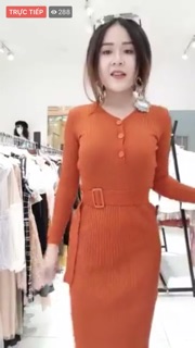 Váy len body