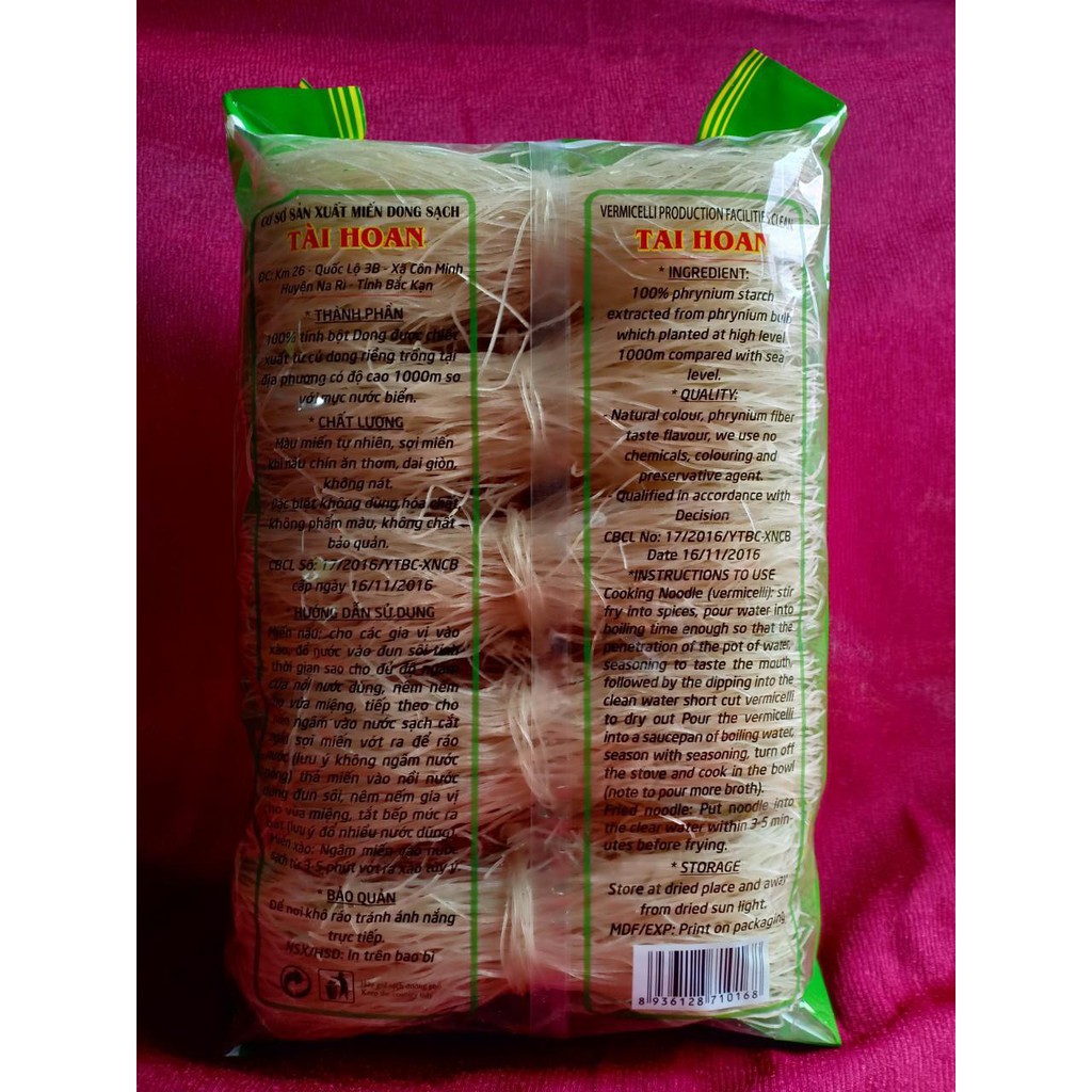 Đặc Sản Miến Dong Riềng Bắc Kạn