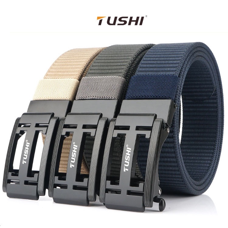 (SIÊU BỀN ĐẸP) Thắt Lưng Nam TuShi Cao Cấp, Vải Canvas, Khóa Cài Tự Động Tiện Lợi_Dây Nịt Nam Vải Bố_Nam Tính, Mạnh Mẽ