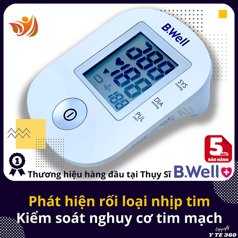 Máy đo huyết áp bắp tay điện tử tự động b.well pro 33 - bwell y tế 360