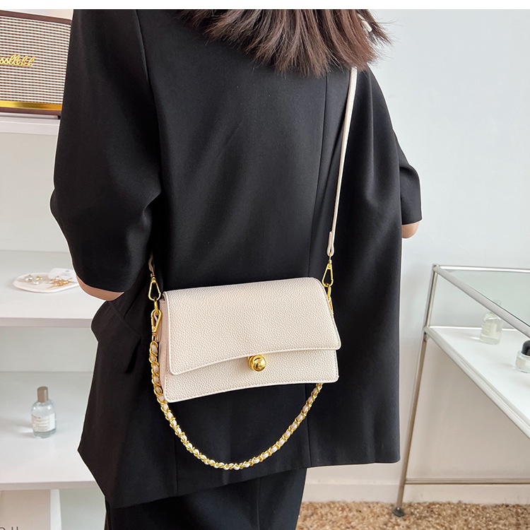 Túi đeo chéo vai IELGY quai xích chất lượng cao dễ phối đồ thời trang cho nữ