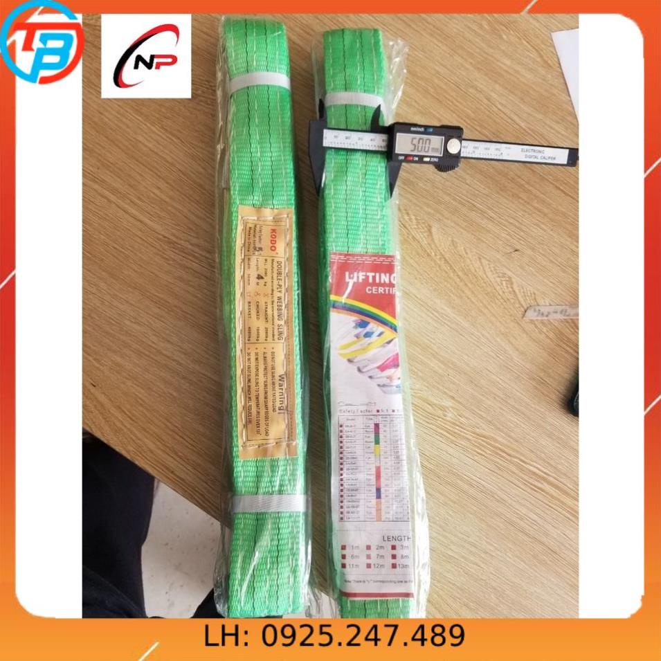 Dây bẹ cẩu hàng 2 Tấn bản rộng 50mm.kích thước dài 8 mét và 10 mét.kimkhinhatphat