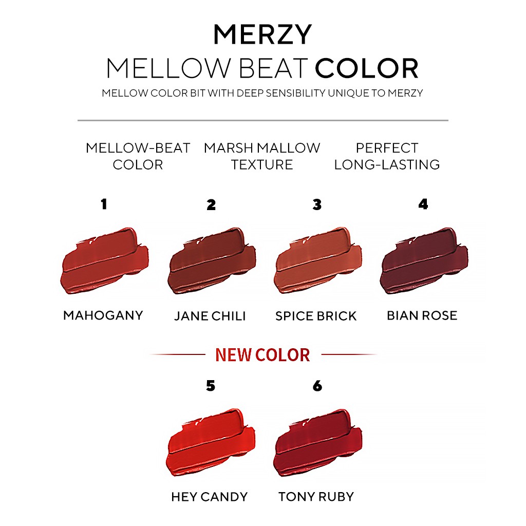 [Hàng mới về] Son kem Merzy BITE THE BEAT MELLOW TINT 17 màu tùy chọn | BigBuy360 - bigbuy360.vn