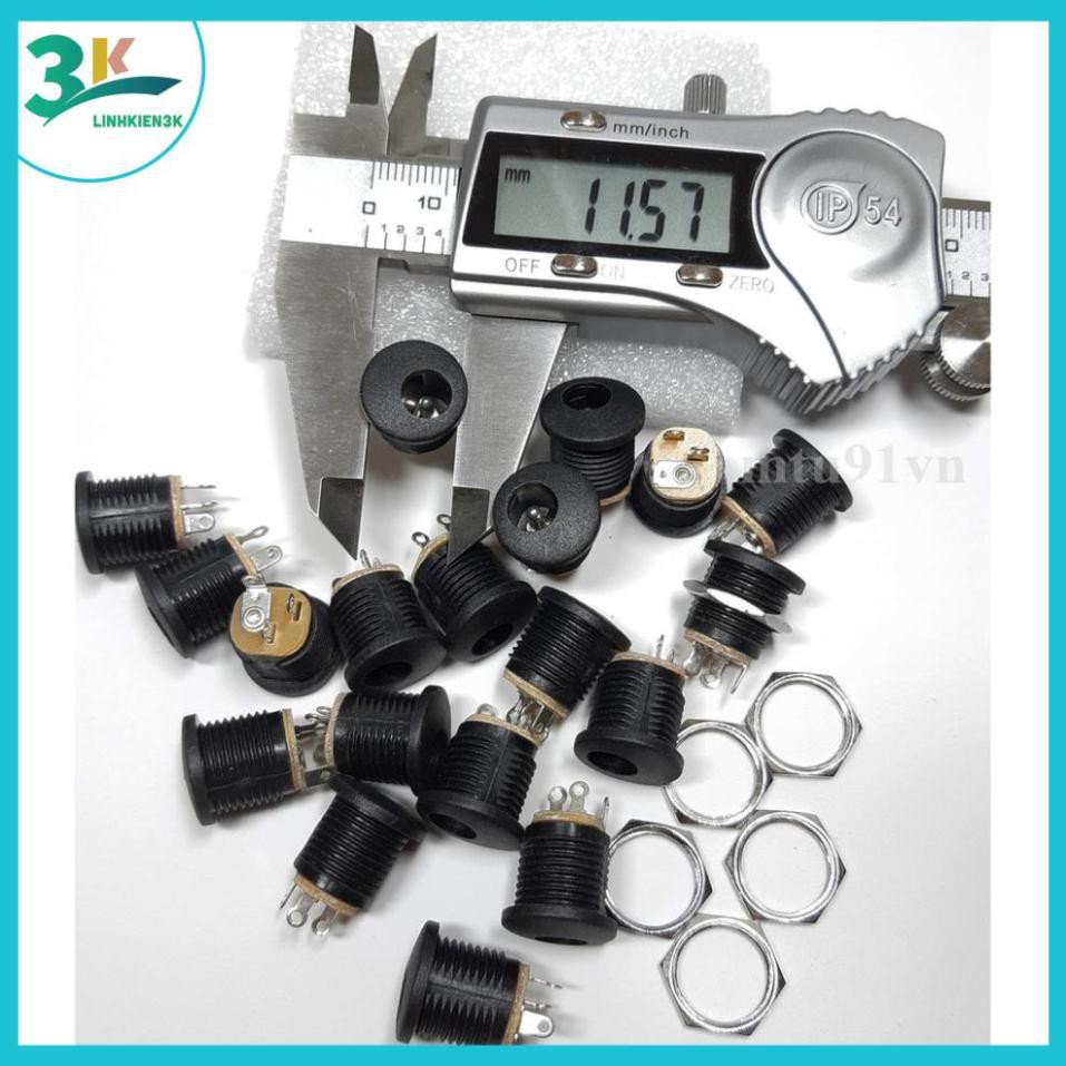 Jack Nguồn DC-022 5.5*2.1mm có ren ốc