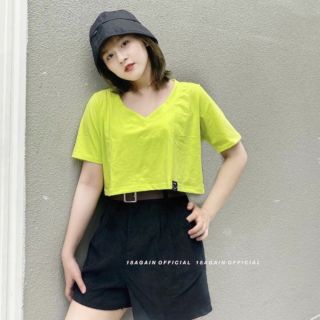 CROPTOP CỔ TIM XANH NEON CỰC KÌ NỔI BẬT VỚI MỌI OUTFIT