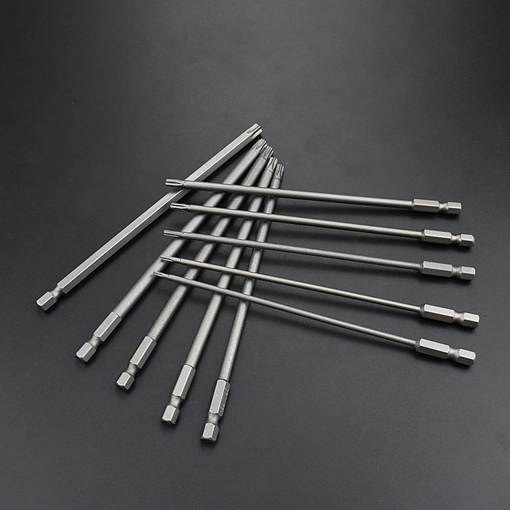 Mũi hoa thị lục giác lỗ và không lỗ dài 150mm có nam châm từ T6 đến T40