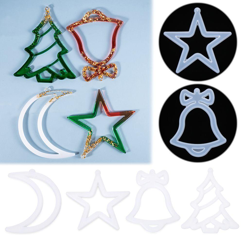 Khuôn Silicone Làm Mặt Trang Sức DIY Hình Chuông Giáng Sinh Tiện Lợi