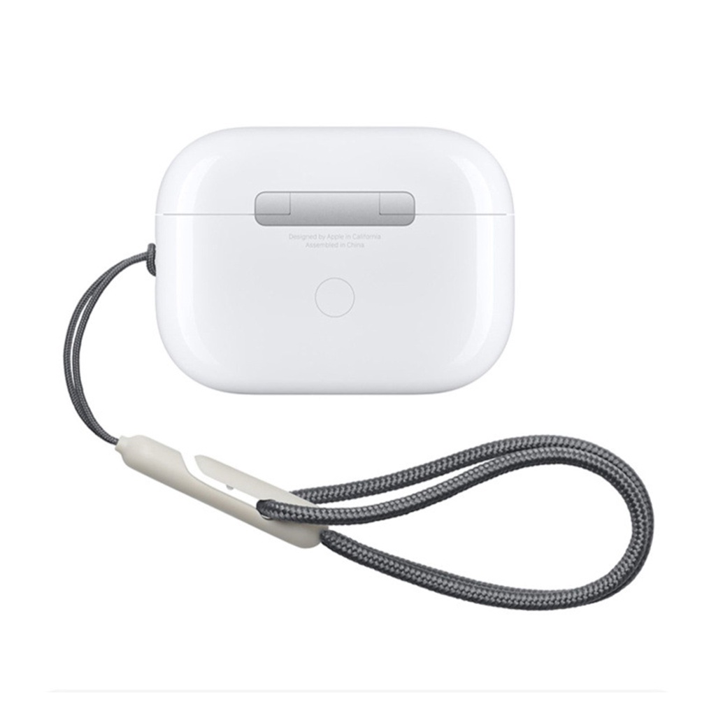 Vỏ Bảo Vệ Hộp Sạc Tai Nghe AirPods Pro 3 2 1 Bằng Nylon Có Dây Đeo Chống Thất Lạc