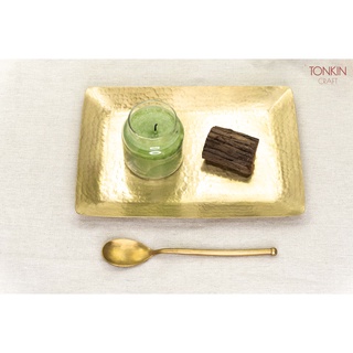 Khay đồng chạm vết búa, khay trà, cafe, khay decor, đĩa bằng đồng