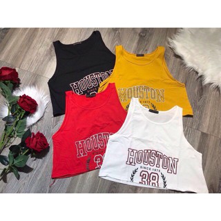 Áo croptop in chữ