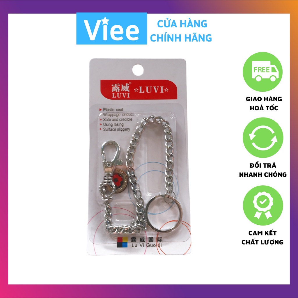 Móc khóa quần dây xích dài dùng để trang trí, móc ví tiền