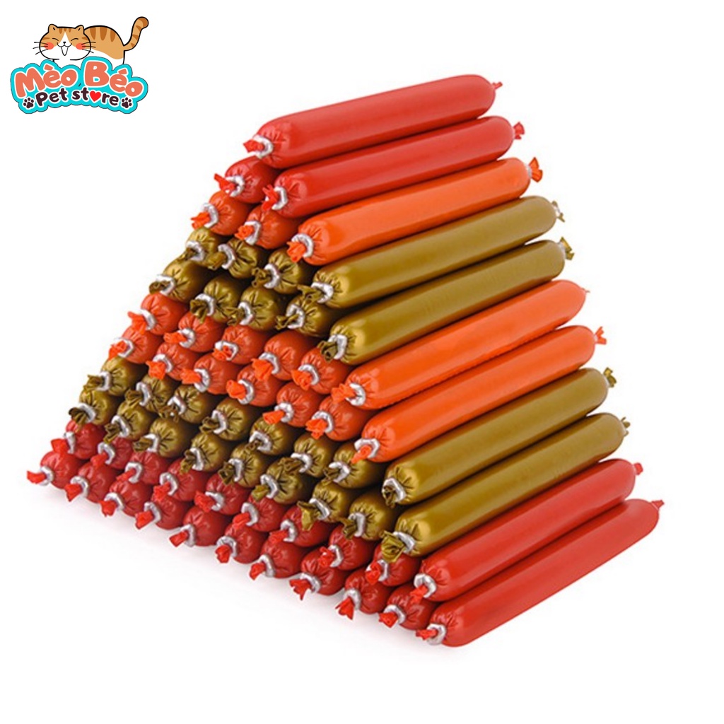 Xúc xích cho thú cưng 3 vị thơm ngon - Bò, Gà, Vịt