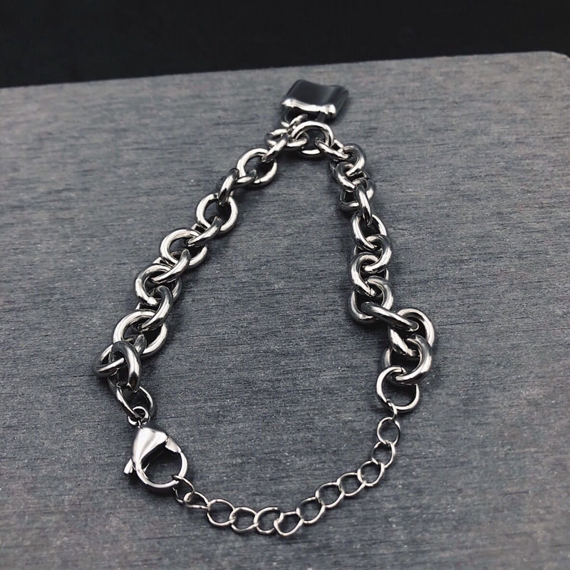 Vòng Đeo Tay Hình Ổ Khóa Độc Đáo Cá Tính Phong Cách Hip-Hop Hàn Quốc