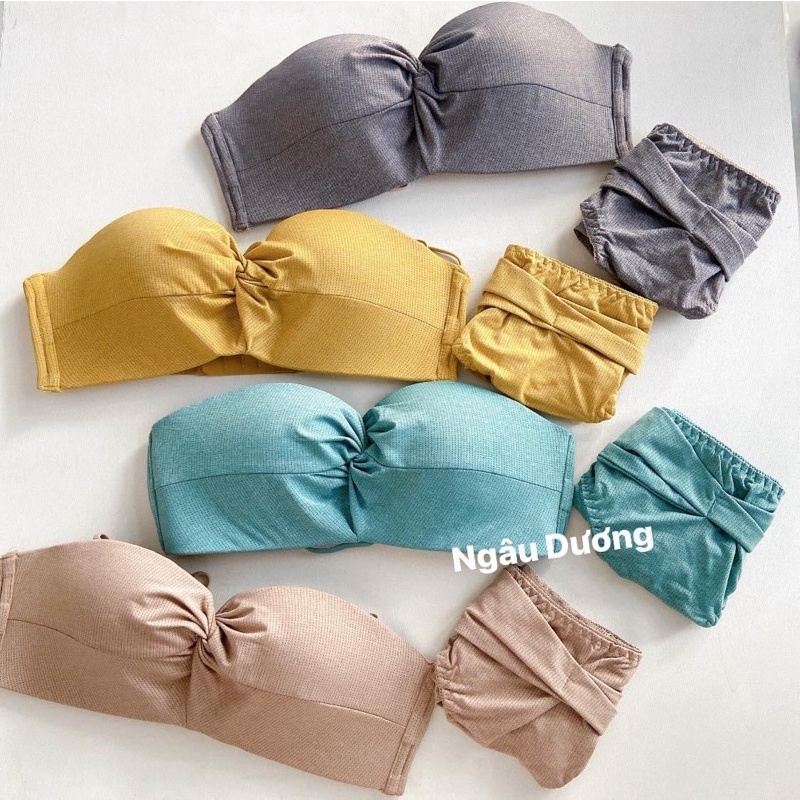 Set đồ lót, bộ đồ lót 2 trong 1 không gọng siêu nâng quyến rũ - SL006