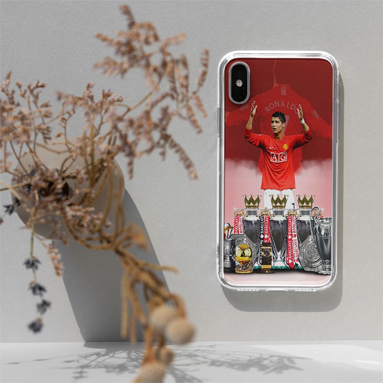 Ốp lưng CR7 Ronaldo Manchester United cho Iphone 5 6 7 8 Plus 11 12 Pro Max X Xr FOO20210021