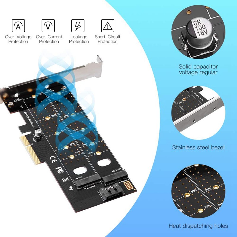 Card Chuyển Đổi M.2 Pcie Nvme / Sata 22110 / 2280 / 2260 / 2240 / 2230 | WebRaoVat - webraovat.net.vn