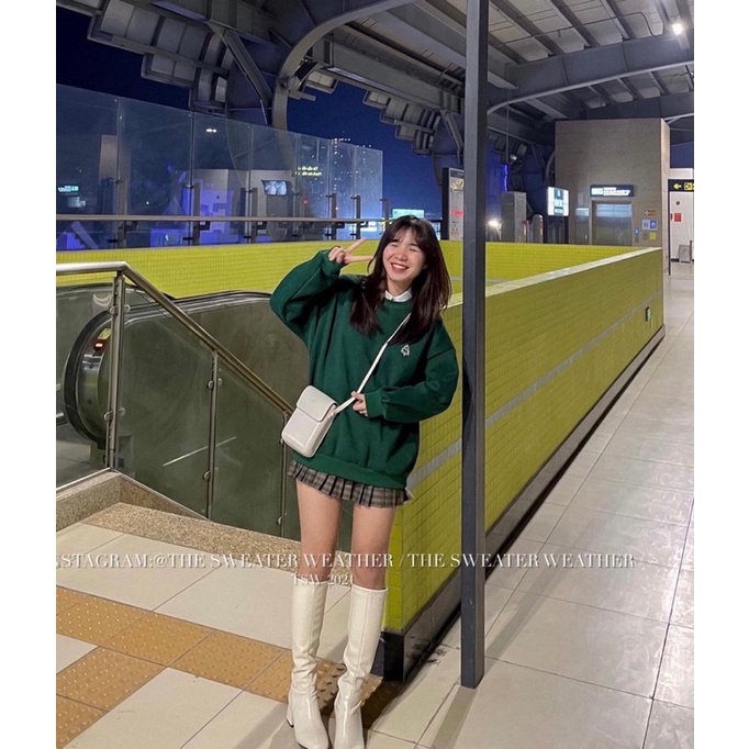 ÁO SWEATER THÊU CÂY THÔNG 2 MÀU