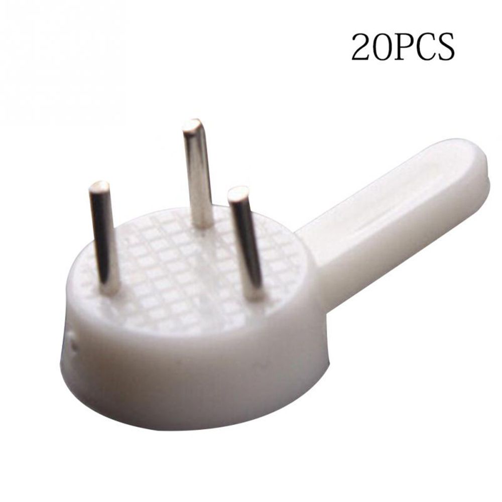 Bộ 20 móc treo khung ảnh bằng nhựa màu trắng dễ sử dụng ELEGANT81