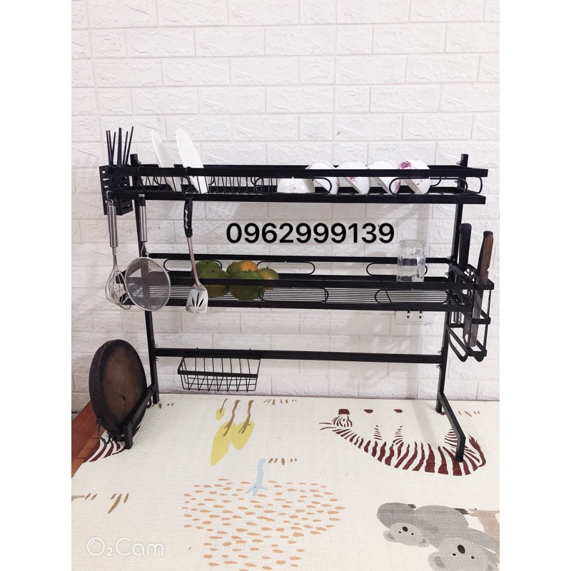 Kệ bát thông minh navy- tích hợp đựng đũa giao kéo size 85cm-95cm và 120cm