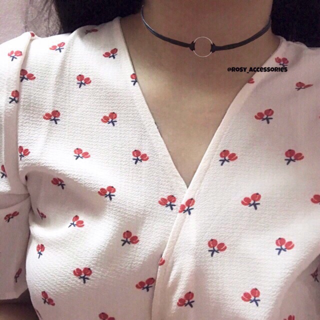 ROSY - CHOKER DA PHỐI MẶT TRÒN MINI (ẢNH THẬT Ở CUỐI!!!!)