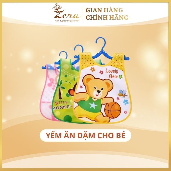 Yếm Ăn Dặm Chống Thấm Cho Bé Zera