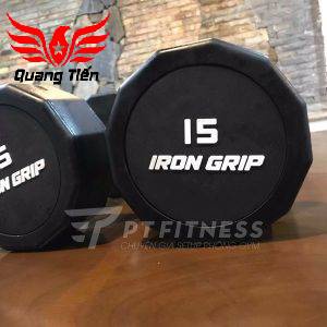 Tạ tay bọc cao su Iron Grip 15 kg (1 chiếc)