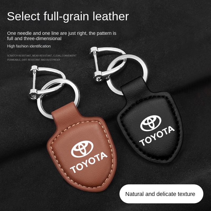 Móc Chìa Khóa Bằng Da Cao Cấp Cho Xe Hơi Toyota corolla Vios Yaris Altis Camry Avanza Raize Fortuner