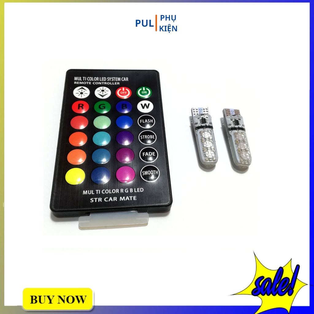 Đèn xi nhan sương mù cho xe Winner X Ex 150 Vario Wave... có remote tùy chỉnh màu led