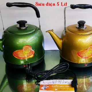 Siêu điện 5 lít ( hàng vn bảo hành 12 tháng ) | Siêu tốc điện 5 Lít Size Lớn hàng Việt Nam Chất Lượng Cao