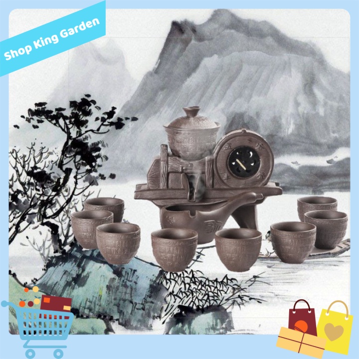 BỘ ẤM TRÀ ĐẠO CỐI XAY GIÓ ĐỘC ĐÁO CAO CẤP Phong Cách Nhật Bản - King's Garden