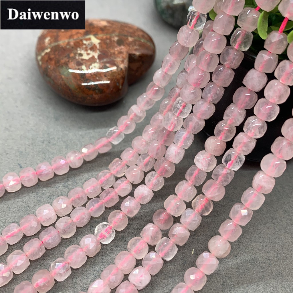 Hạt Cườm Xỏ Lỗ 6mm Hình Hoa Hồng Dùng Để Làm Vòng Đeo Tay DIY Madagascar
